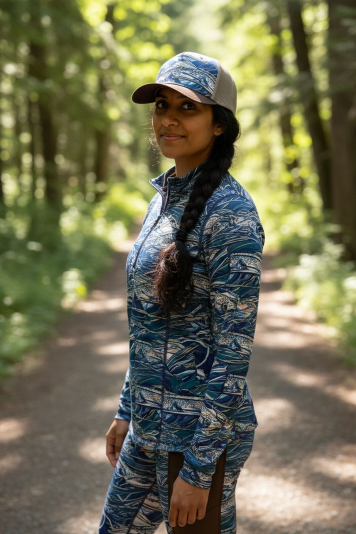 Rainbow Ridge Abstract Trucker Hat