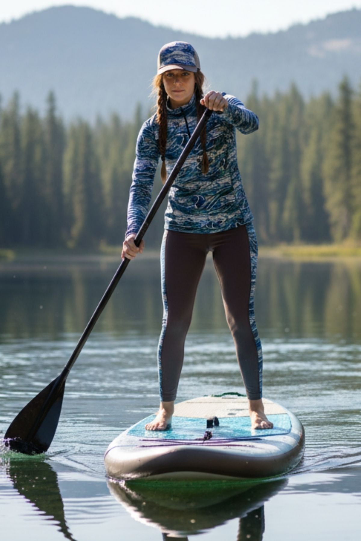 Rainbow Ridge Abstract Trucker Hat