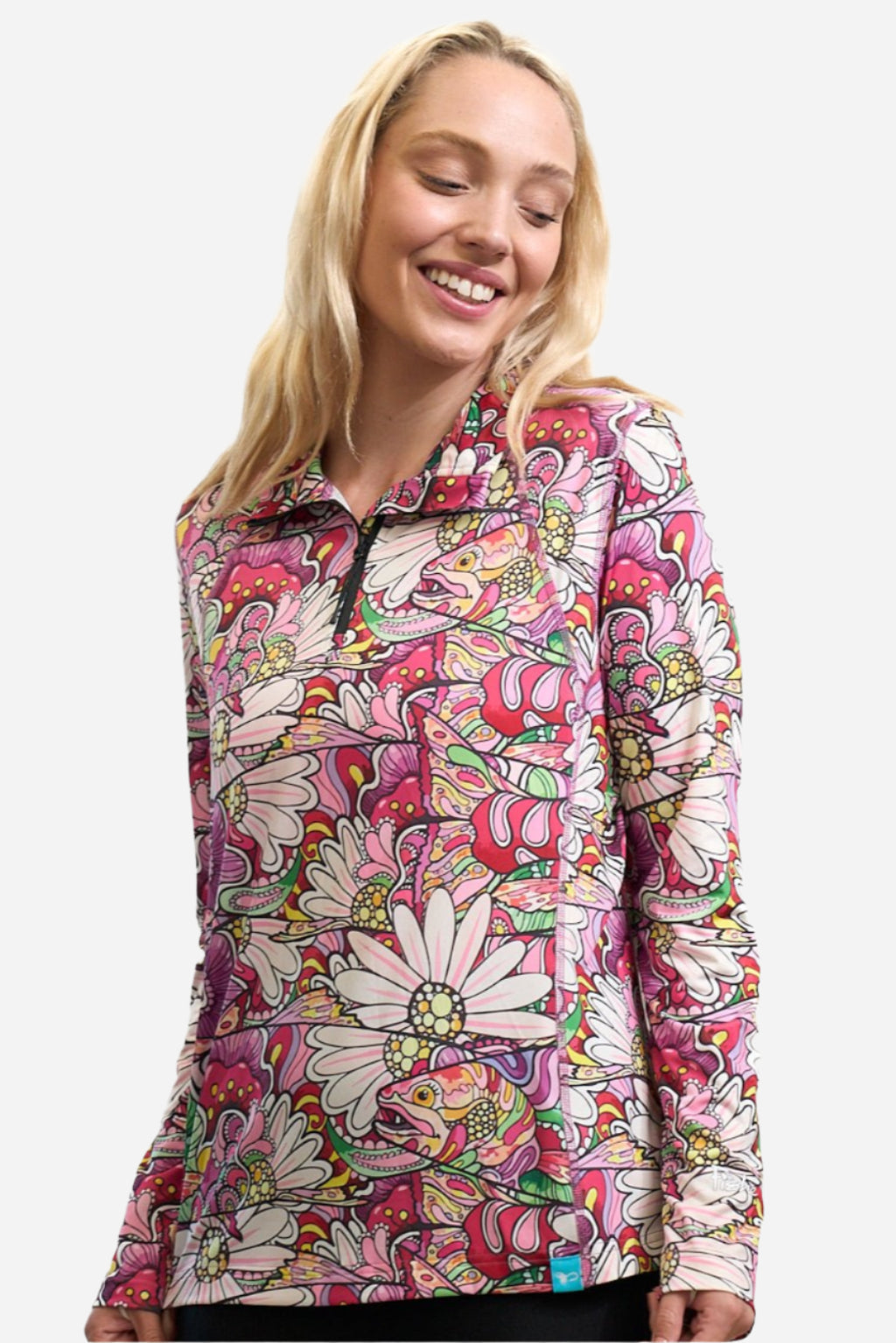 REDtro Salmon 1/4 Zip Sunshirt