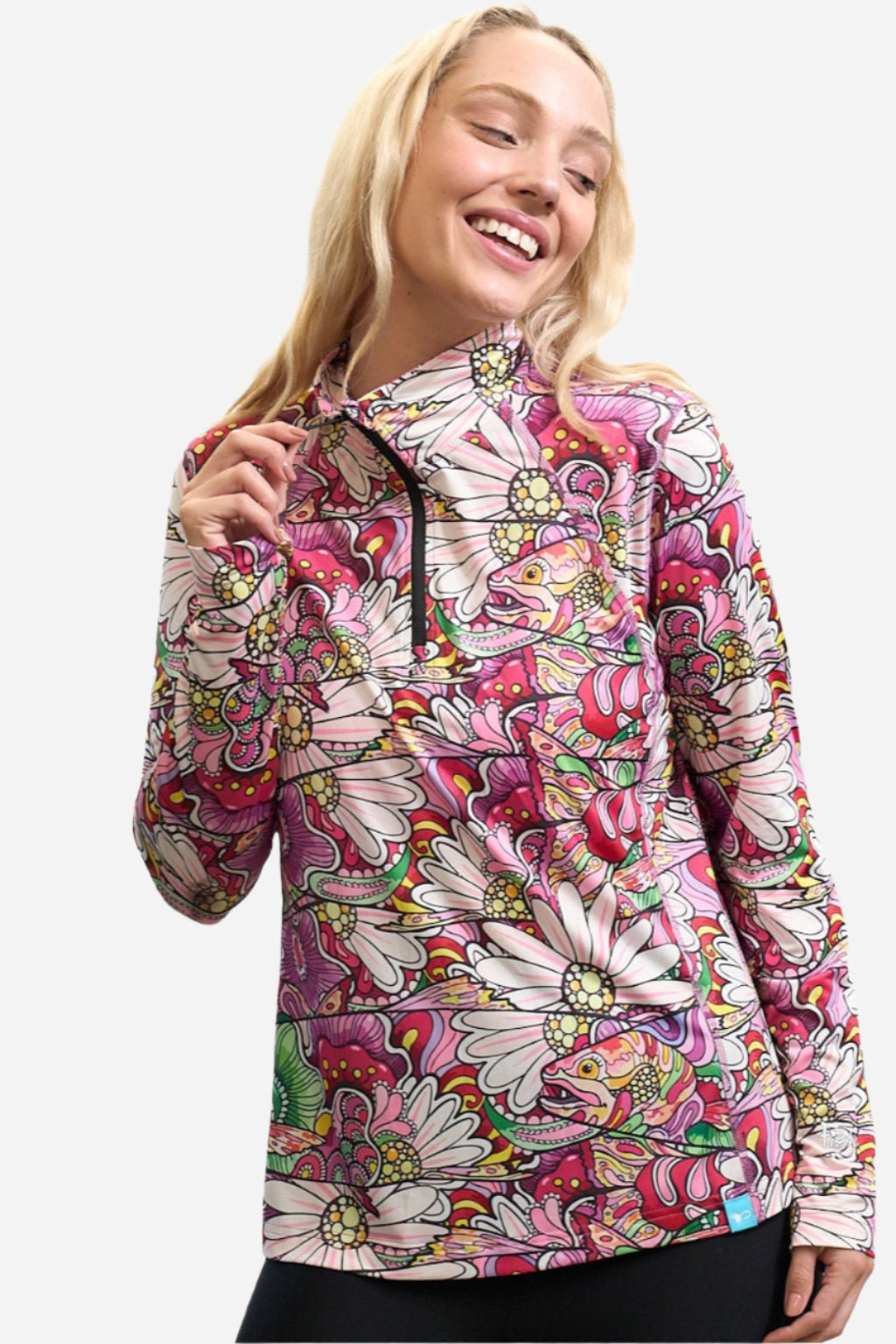 REDtro Salmon 1/4 Zip Sunshirt