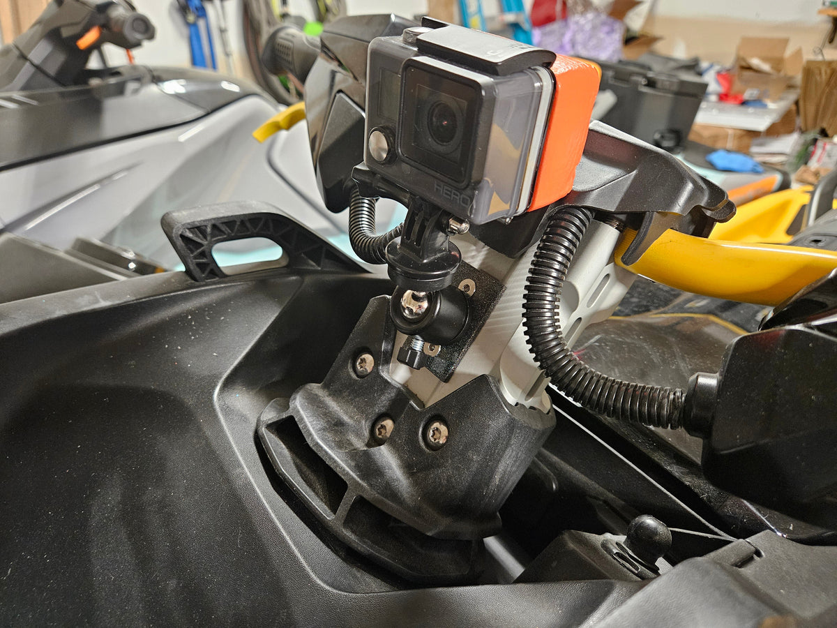Seadoo Aluminum Handlebar Camera Insta 360 Go Pro Mount Fits 2021+ RXP-X &amp; GTR-X 300