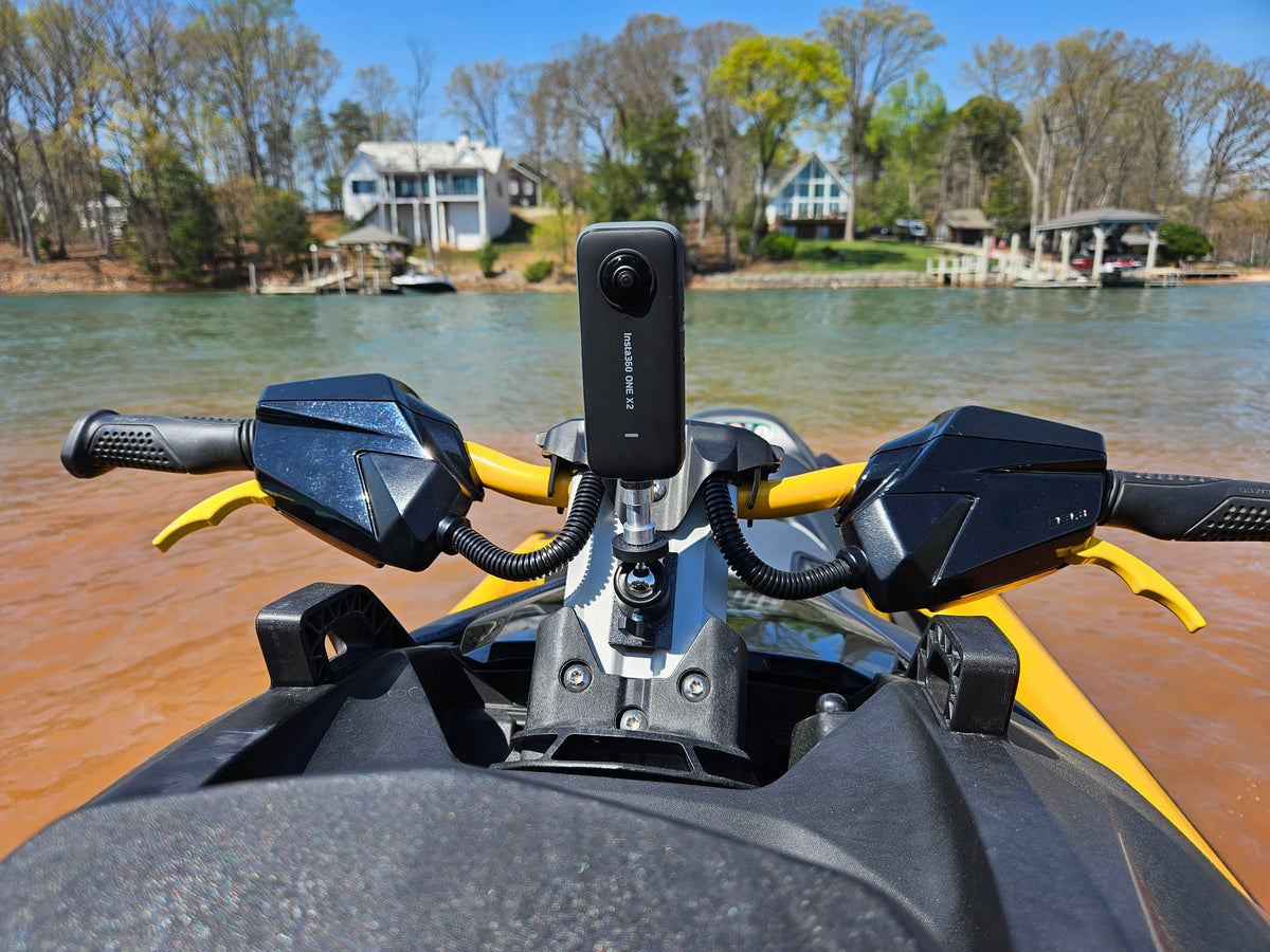 Seadoo Aluminum Handlebar Camera Insta 360 Go Pro Mount Fits 2021+ RXP-X &amp; GTR-X 300
