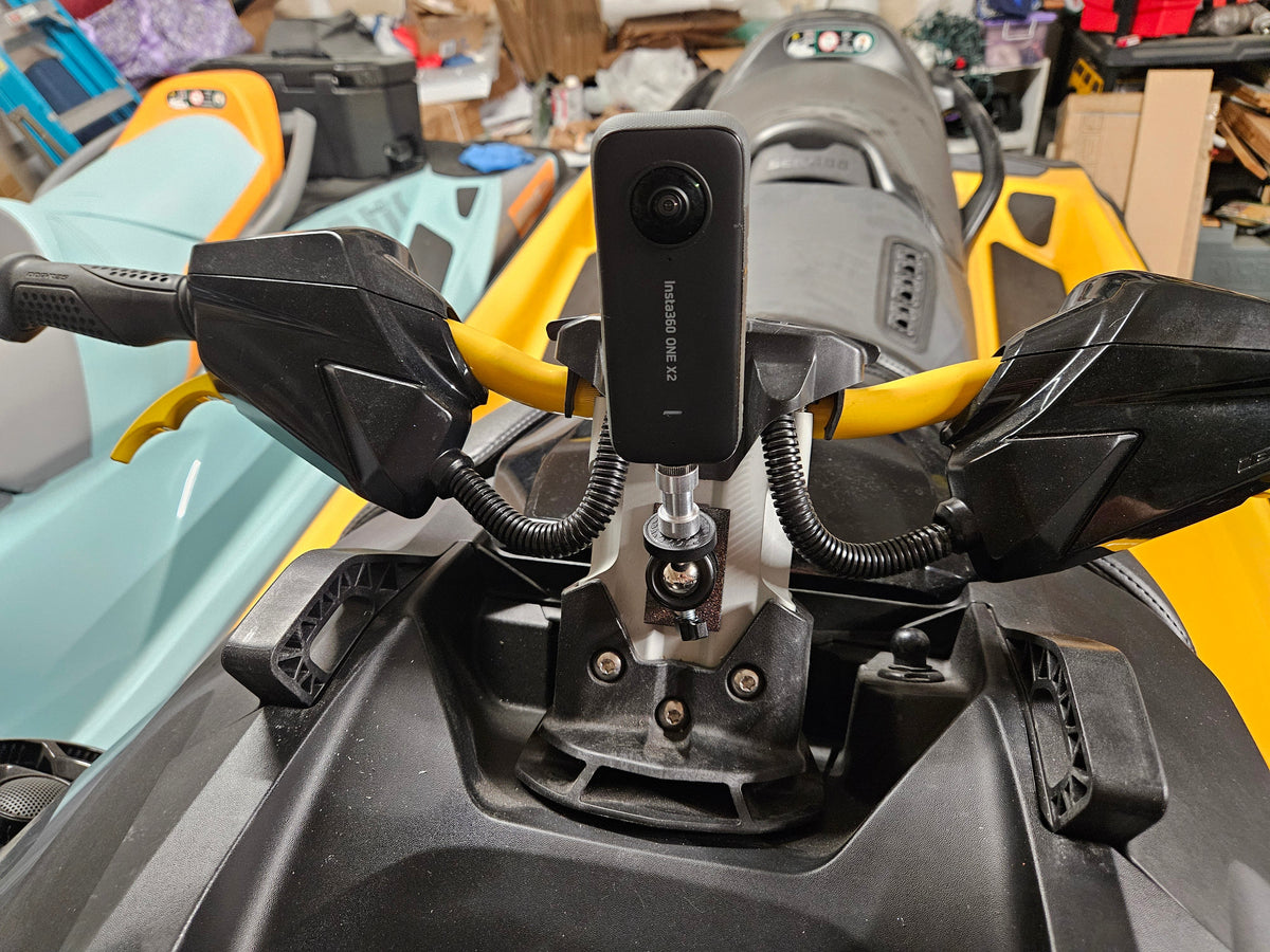 Seadoo Aluminum Handlebar Camera Insta 360 Go Pro Mount Fits 2021+ RXP-X &amp; GTR-X 300