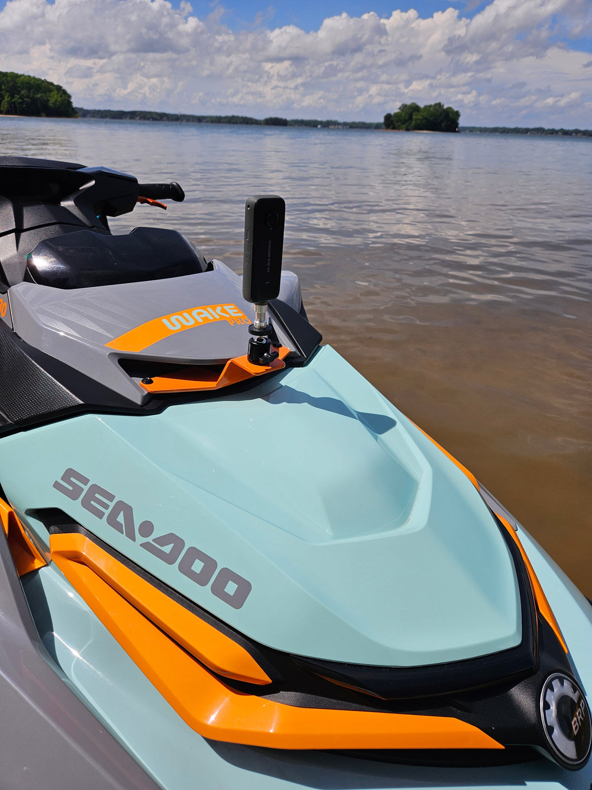 SeaDoo Aluminum Camera Front Hood Mount For 2018+ ST3 Hulls GTX RXTX Wake Pro Heavy Duty