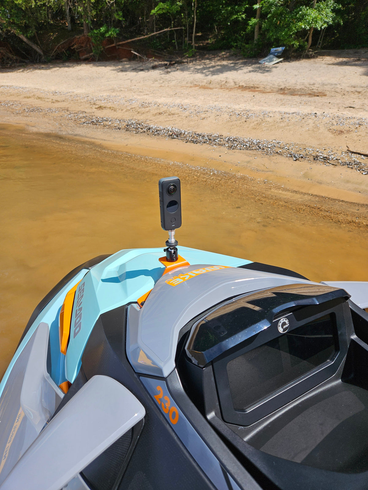 SeaDoo Aluminum Camera Front Hood Mount For 2018+ ST3 Hulls GTX RXTX Wake Pro Heavy Duty