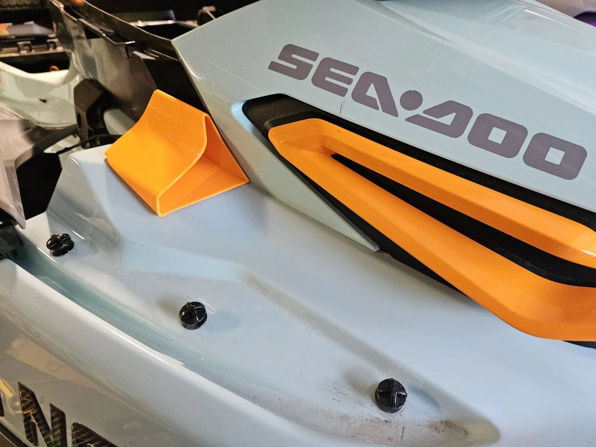 Seadoo Ram Air Intake System Front Air Vent Scoops Set 2 For 2018+ ST3 GTX RXTX Wake Pro