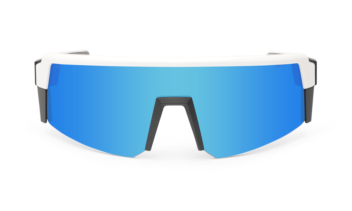 SMOKE Bomb Safety - Polarized Ice Blue Mirror White