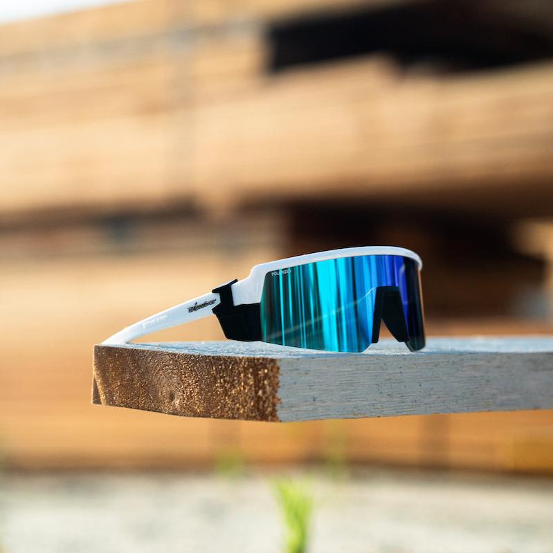 SMOKE Bomb Safety - Polarized Ice Blue Mirror White