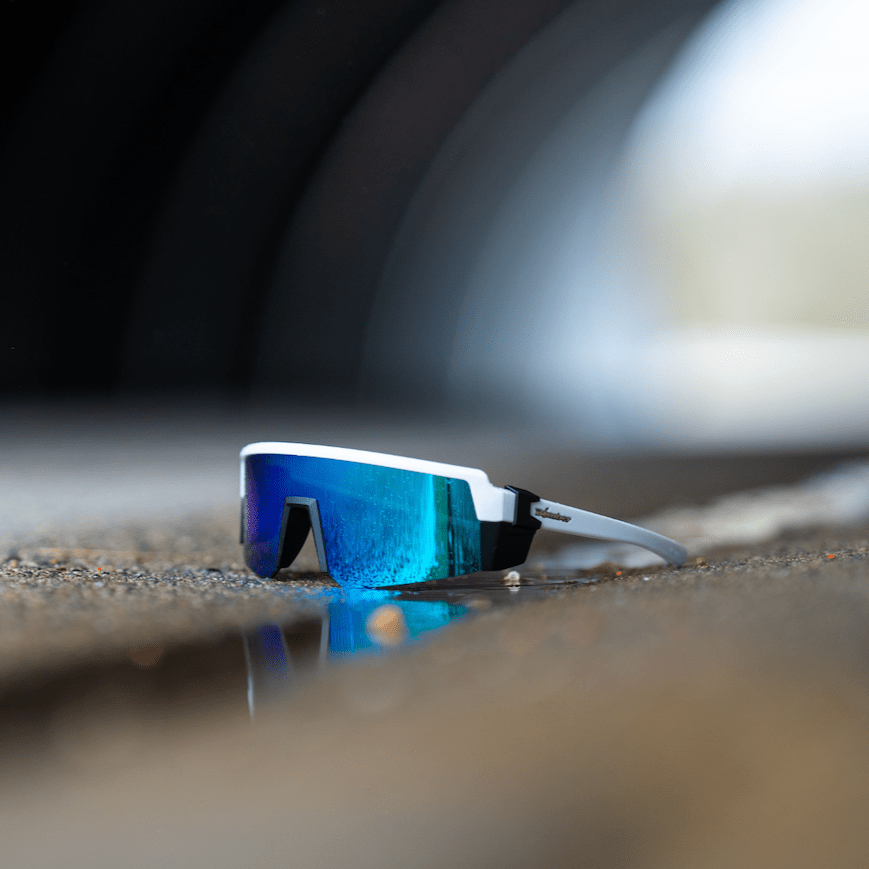 SMOKE Bomb Safety - Polarized Ice Blue Mirror White