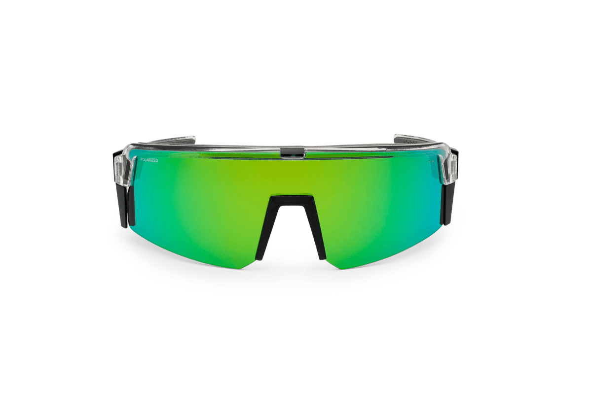 SMOKE Bomb Safety - Polarized Green Mirror Crystal