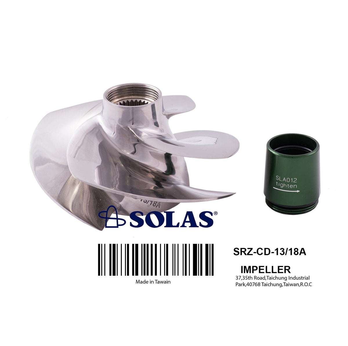 Solas Concord Impeller for Sea-Doo SRZ-CD-13/18A