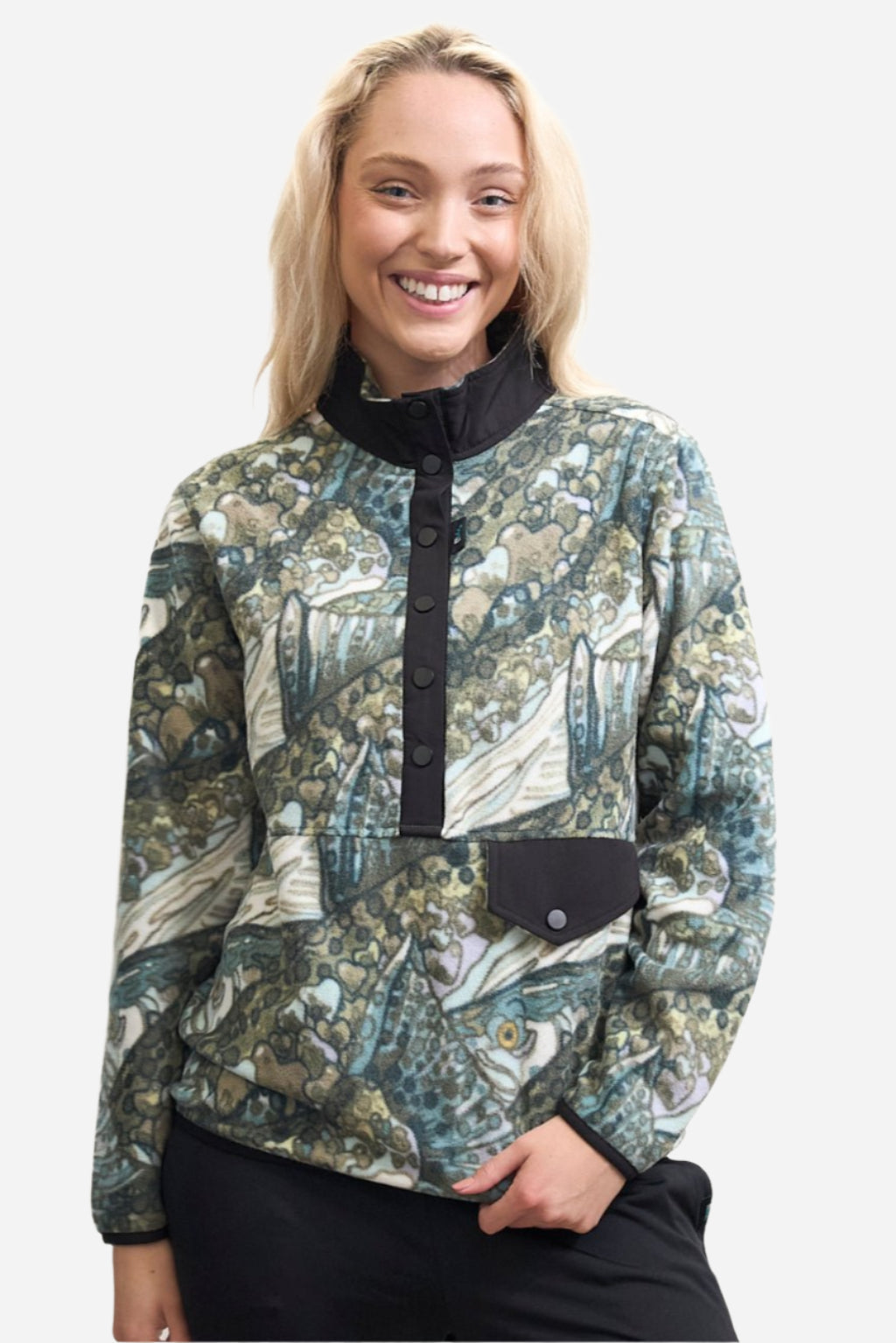 Steel My Heart Riffle Snap Fleece