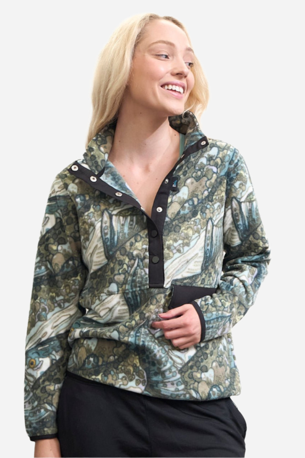 Steel My Heart Riffle Snap Fleece