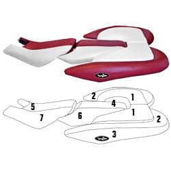 Seat cover for Sea-Doo LRV 2000-2003 All Models