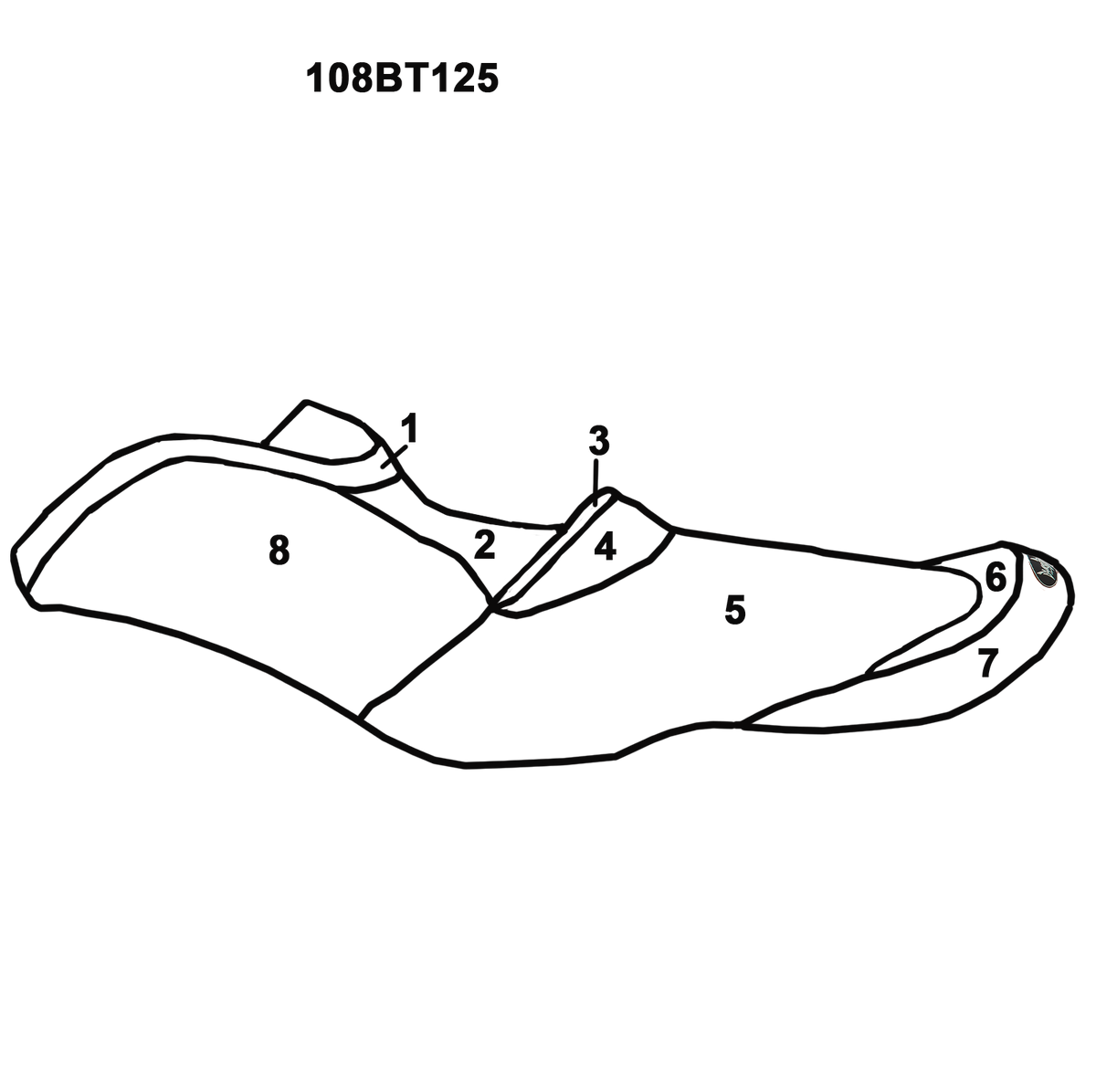 BLACKTIP JETSPORTS SEAT COVER FOR 2016-2017 RXT-300, RXT-X AS 260, RXT 260, WAKE PRO 215/230