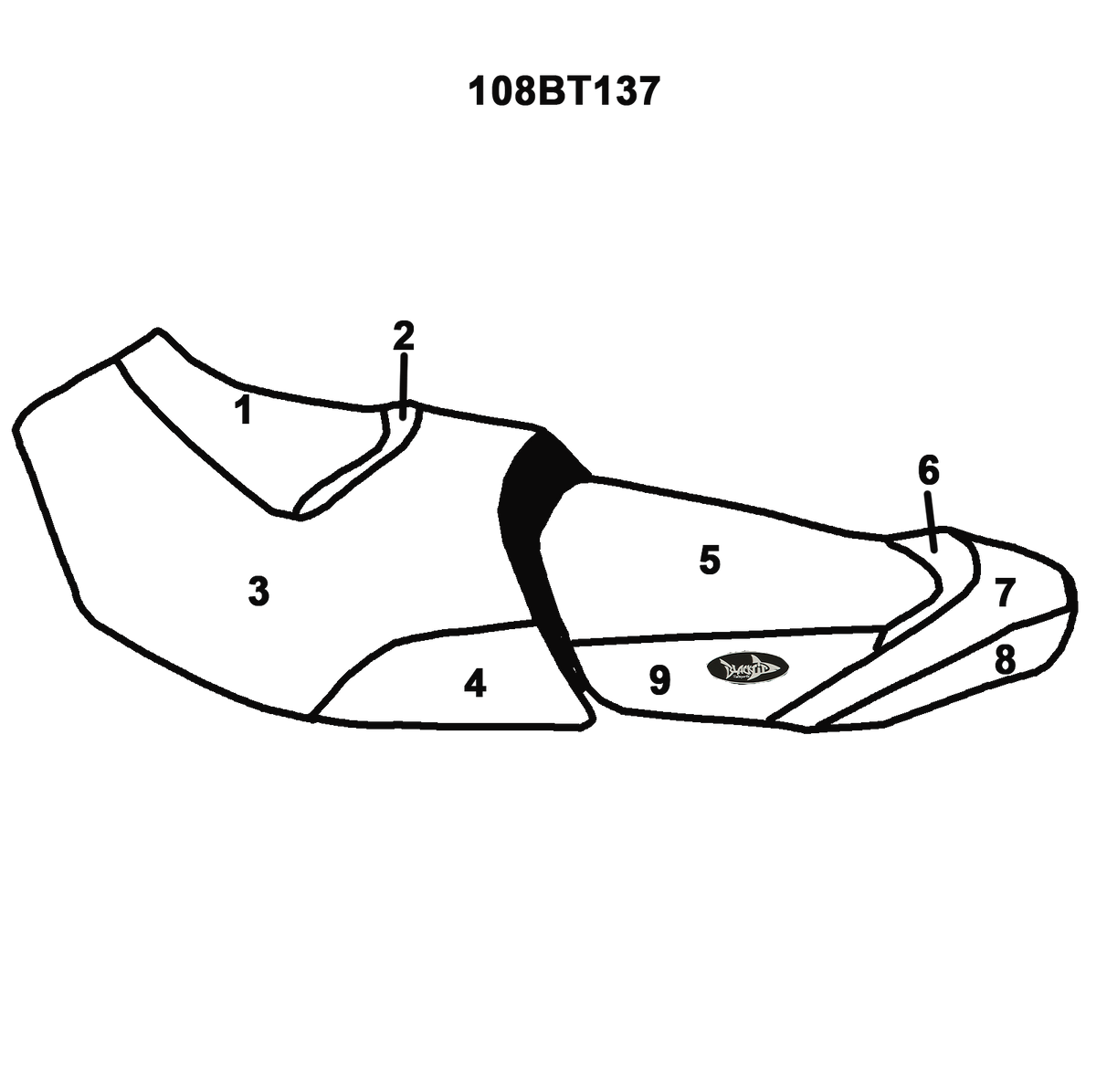 Seat cover for SEA-DOO 2019-2021 FISH PRO