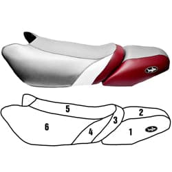 Seat cover for Kawasaki 2000-2002 1100 STX Di/ 2001-2002 900 STX