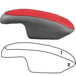 Chin pad cover for Yamaha 1996-2009 Super Jet Chinpad