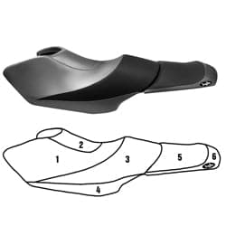 Seat cover for Yamaha 2009-2016 FZS