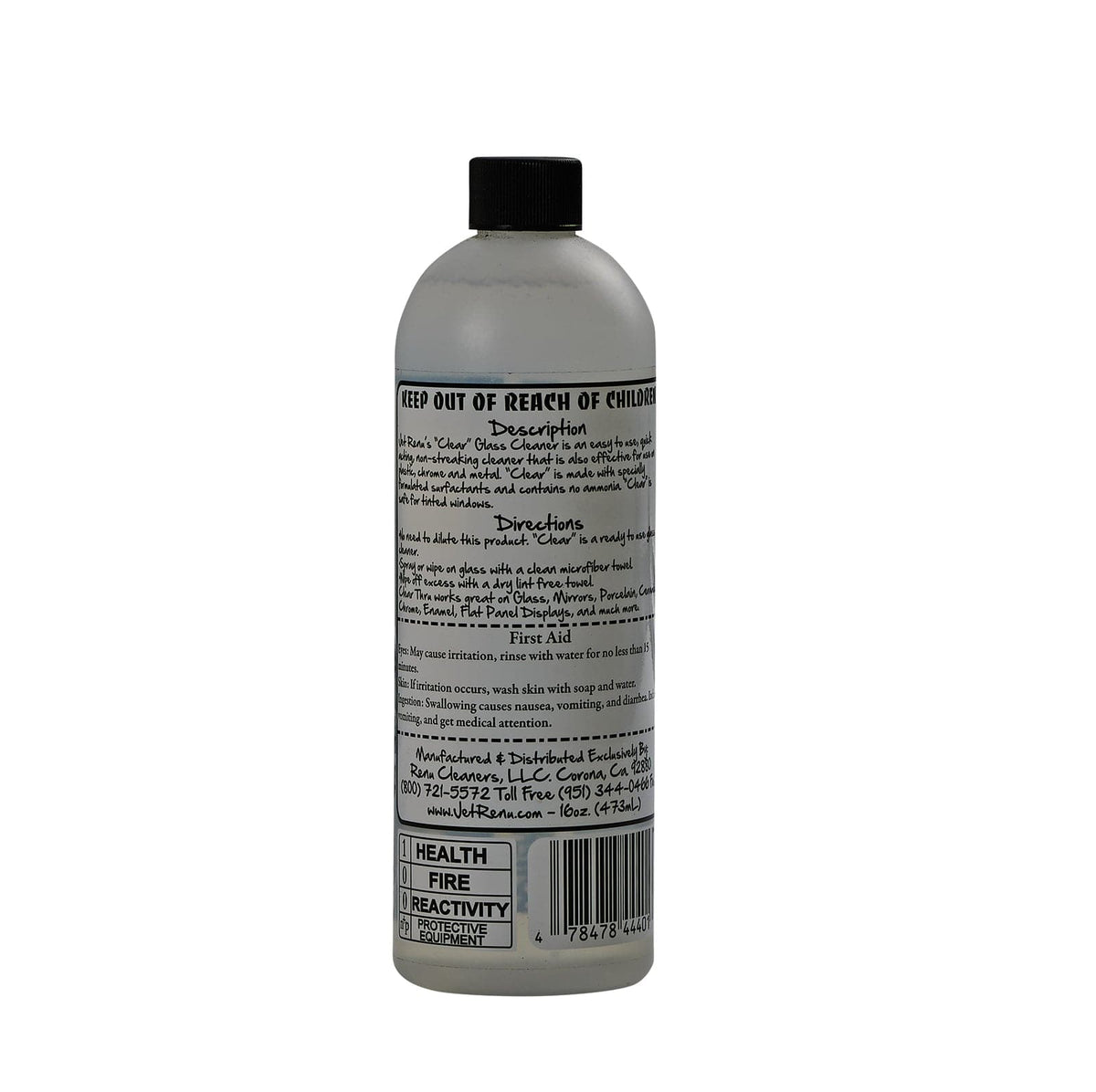 Jet Renu &quot;Clear&quot; Glass Cleaner 16oz