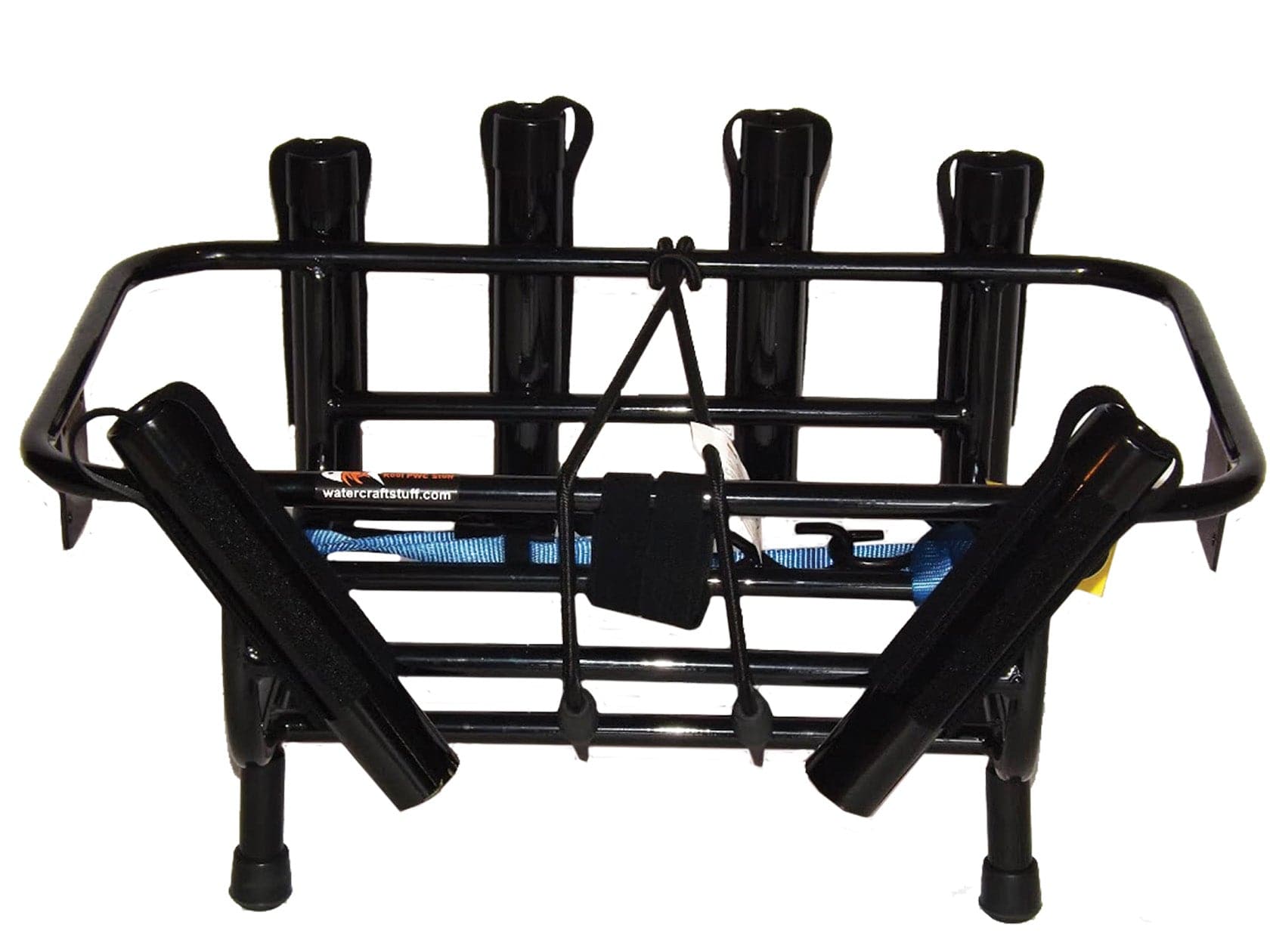 Fishing Rack w/ 6 upright rod holders,  RM angled trolling rod holders and  RotoPax gas brackets