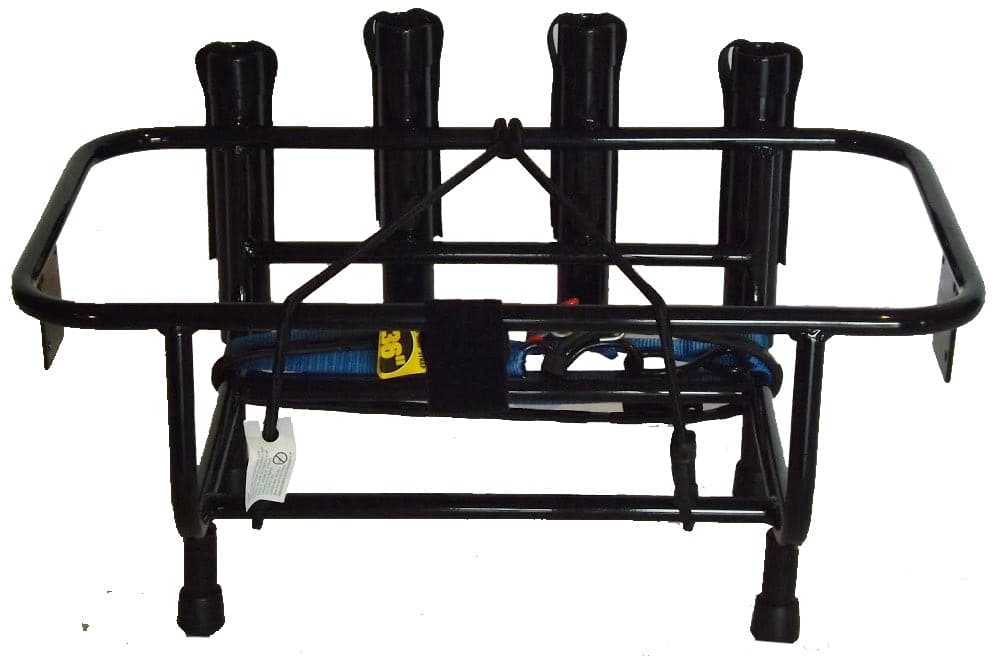 Extreme Max 3005.4257 Aluminum Jet Ski PWC Fishing Rod Rack and Cooler  Combo - Compatible with RotoPax Fuel Can Mounts 