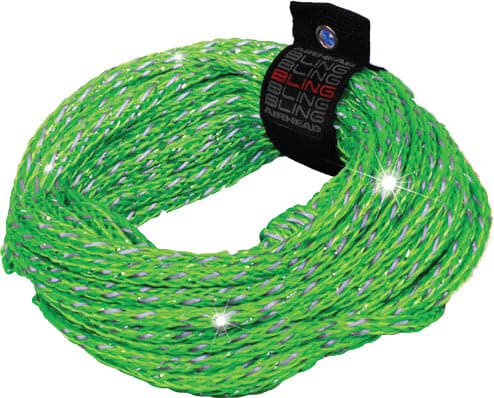 BLING TUBE ROPE 2 RIDER 2375lb 60ft, Green