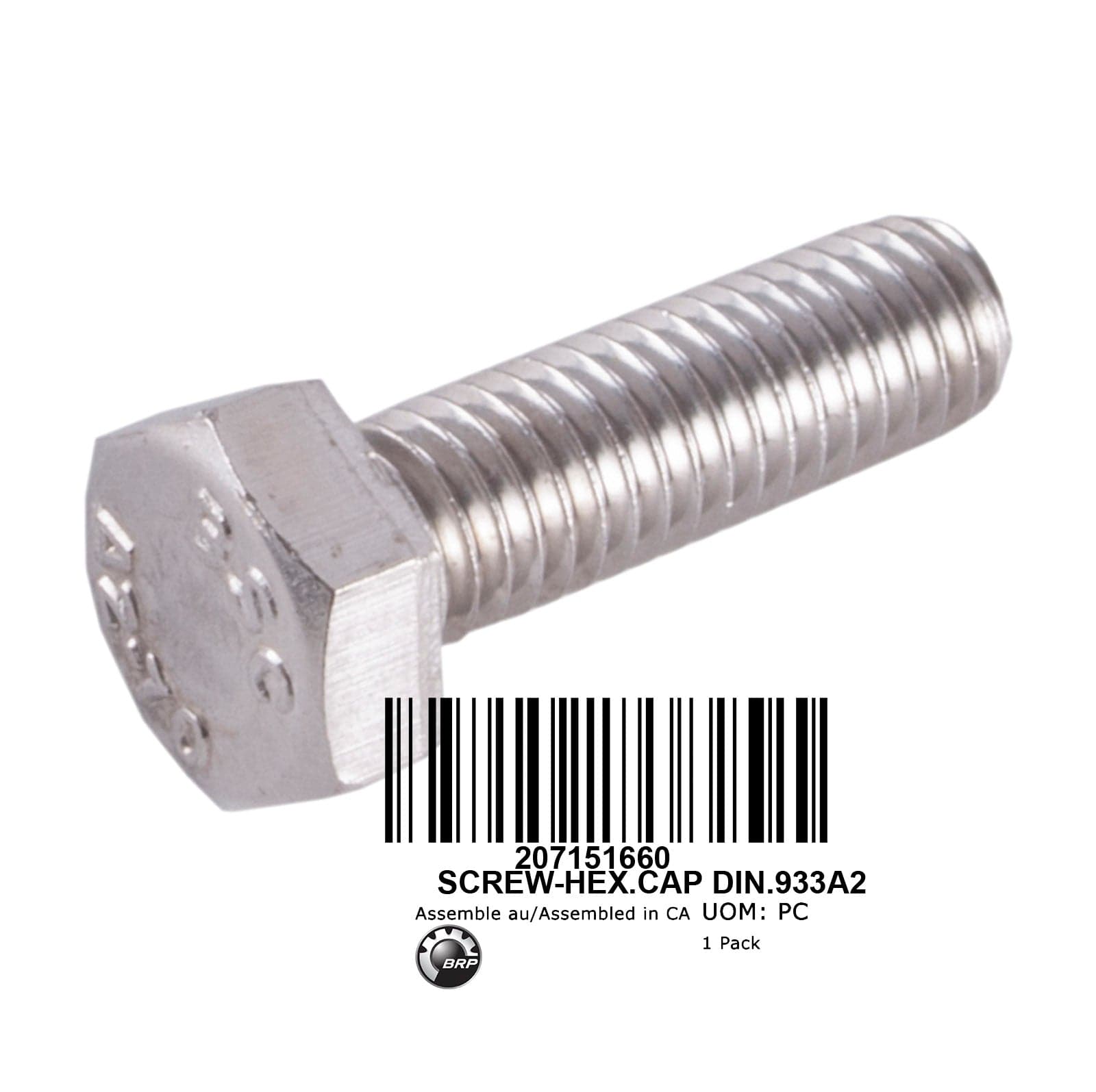 SCREW-HEX.CAP DIN.933A2