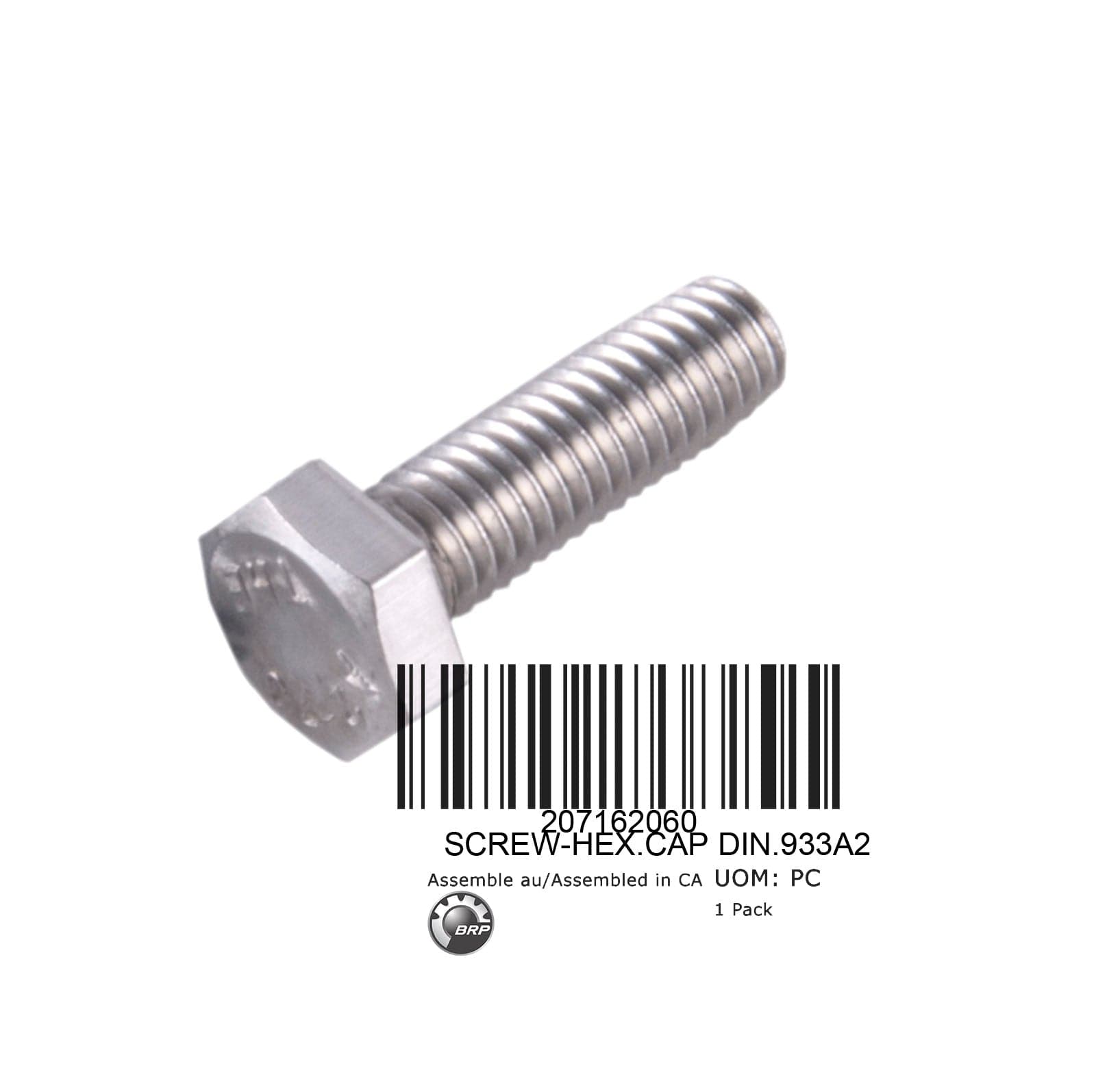 SCREW-HEX.CAP DIN.933A2