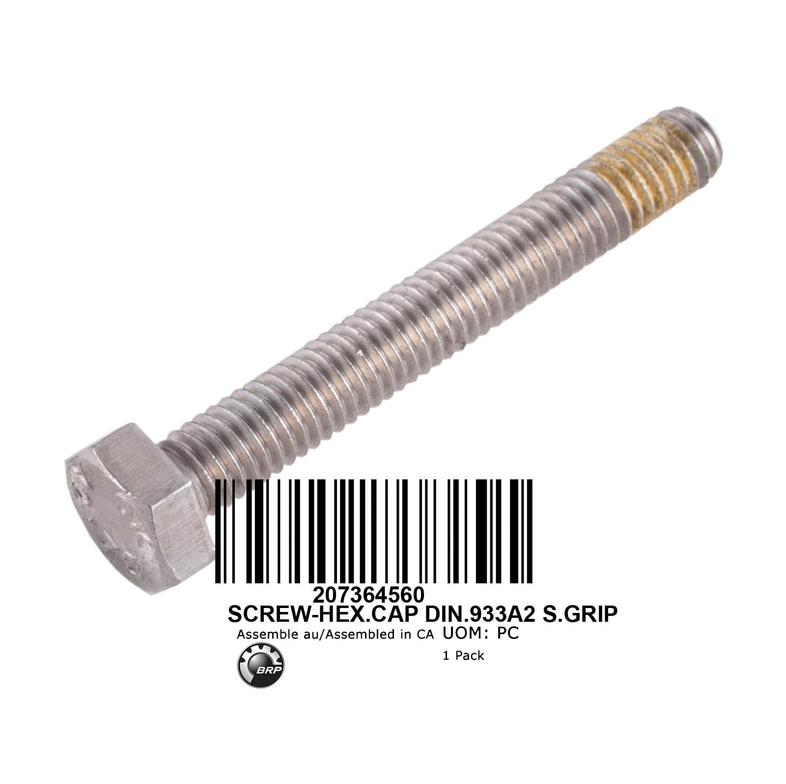 SCREW-HEX.CAP DIN.933A2 S.GRIP