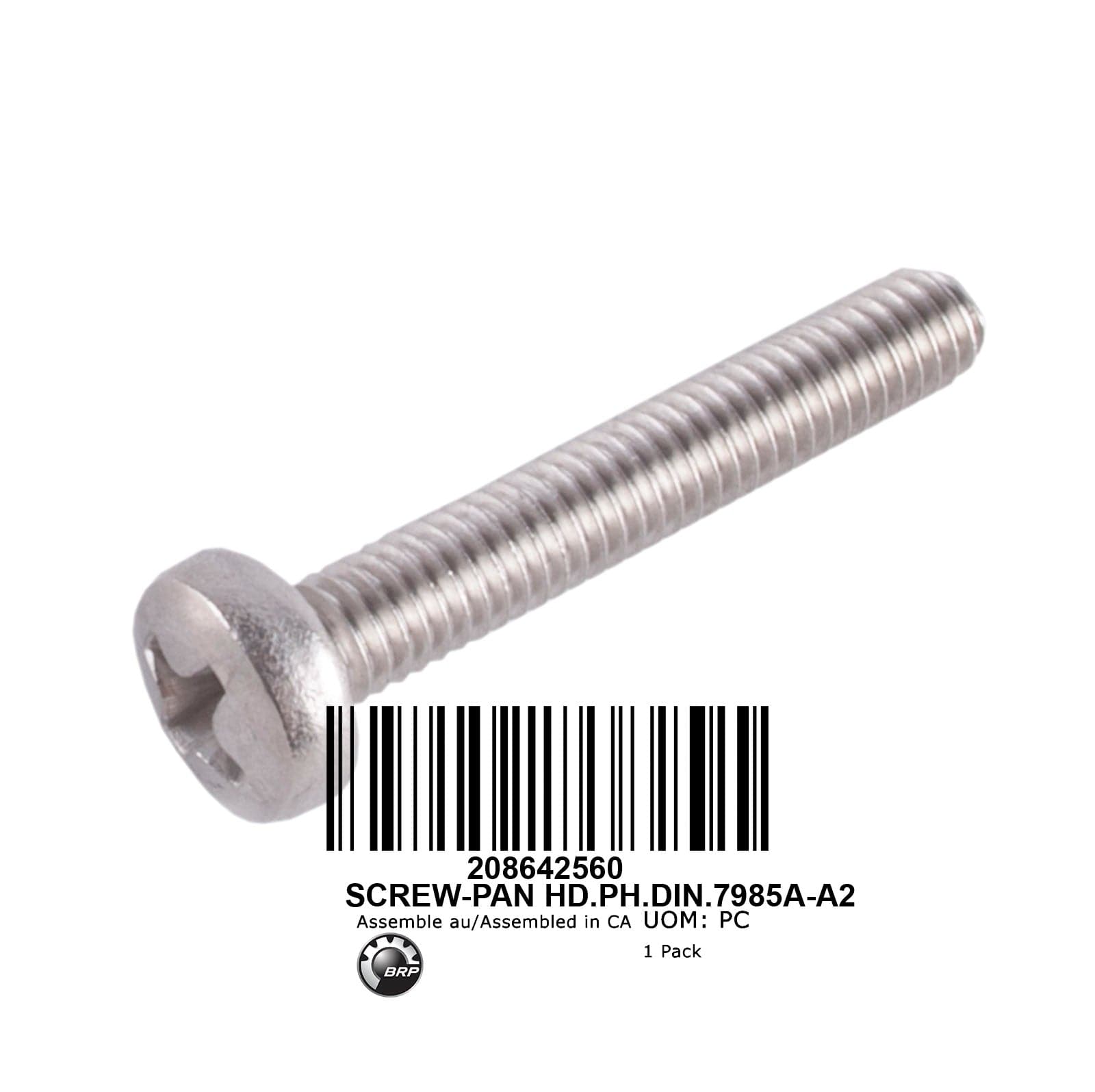 SCREW-PAN HD.PH.DIN.7985A-A2