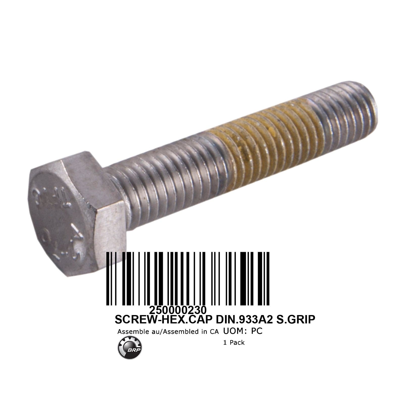 SCREW-HEX.CAP DIN.933A2 S.GRIP