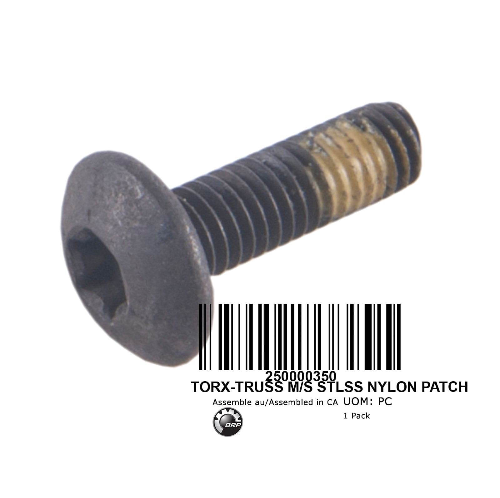 TORX-TRUSS TO M/S STLSS TO NYLON PATCH