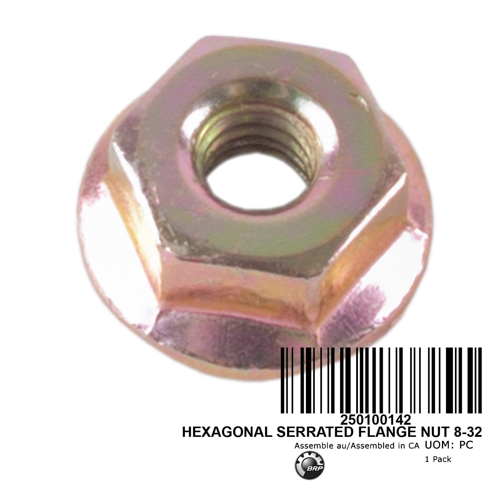 HEXAGONAL SERRATED FLANGE NUT 8-32