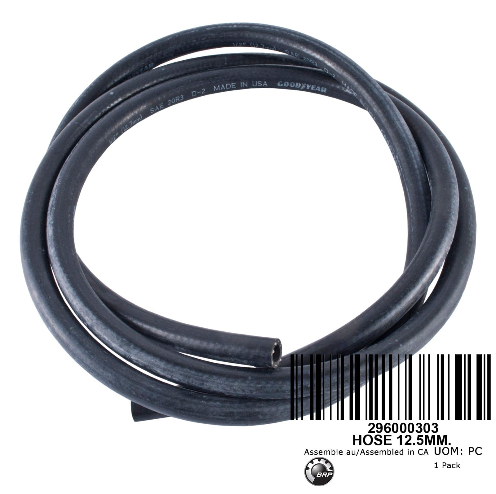 HOSE 12.5MM. Sold by the Meter NOTES