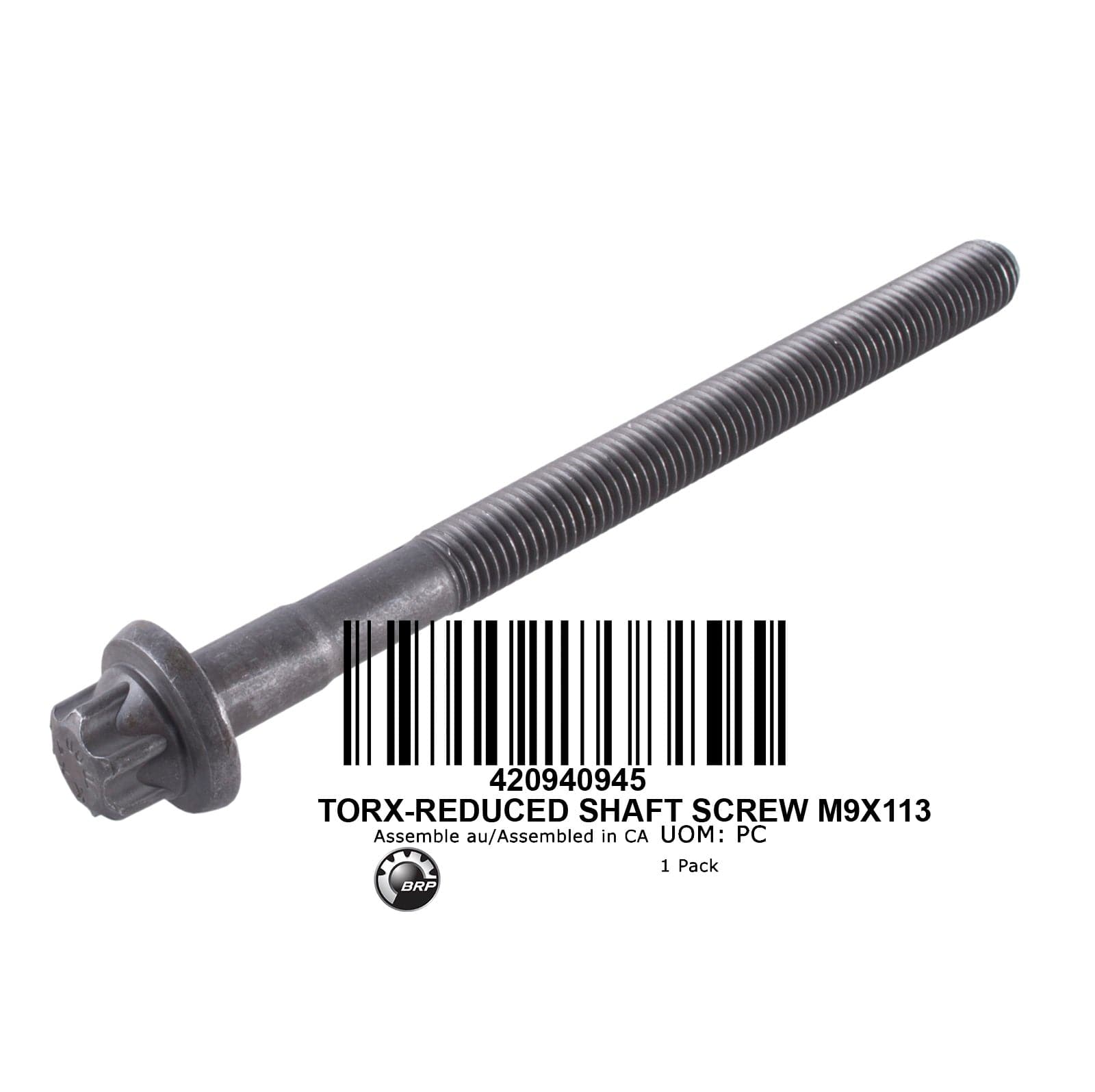 TORX-REDUCED SHAFT SCREW M9X113