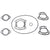 SBT Installation Gasket Kit for Sea-Doo 951 GSX-L/GTX/XP LTD/VSP-L/LRV/Sport LE 1997.5