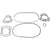 SBT Installation Gasket Kit for Sea-Doo 951 DI GTX DI/RX DI 2000