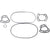 SBT Installation Gasket Kit for Sea-Doo 951 DI GTX DI/RX DI/LRV DI/GTX DI/XP DI/Sport LE