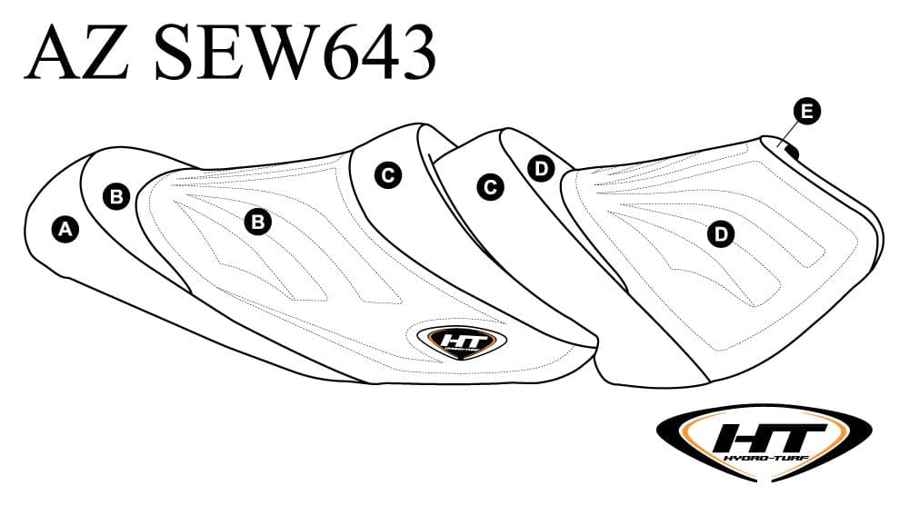 Hydro-Turf Premier Custom Seat Cover for Kawasaki STX 160XL ('20)