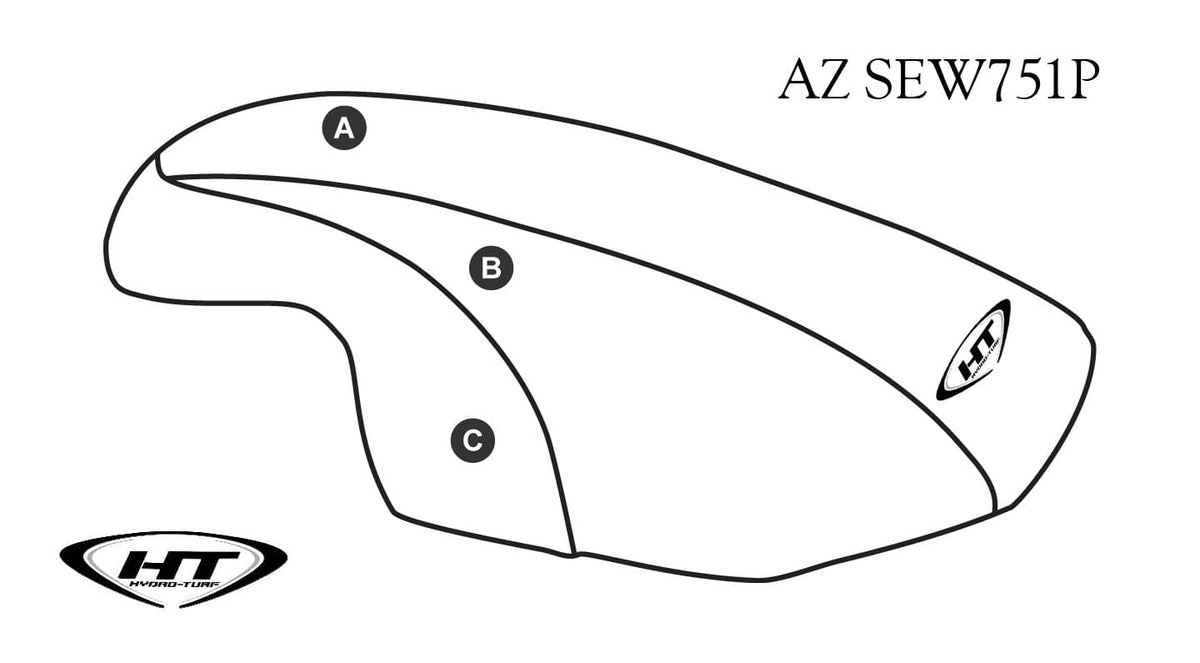 Hydro-Turf Premier Seat Cover for Yamaha SuperJet (96-19) / FX1 Chinpad Custom Cover
