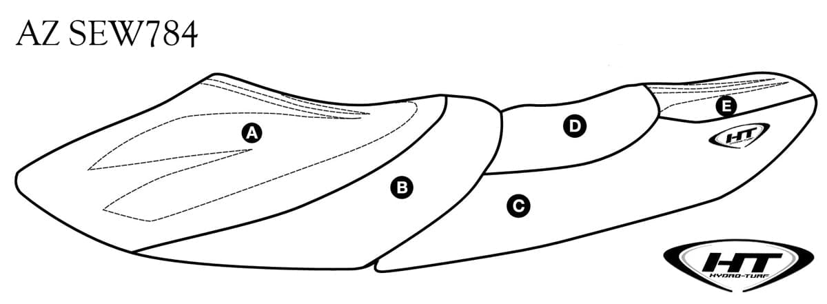 Hydro-Turf Premier Seat Cover for Yamaha XL1200 Limited (99-00) / XL800 (00-01) Custom