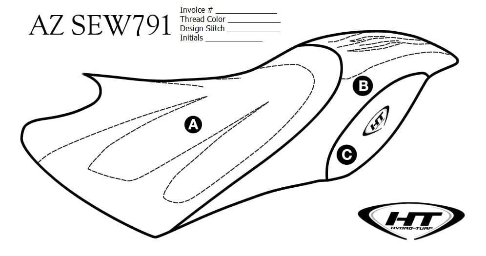 Hydro-Turf Premier Seat Cover for Yamaha GP 800R (01-02) / 1200R (00-02) Custom Cover