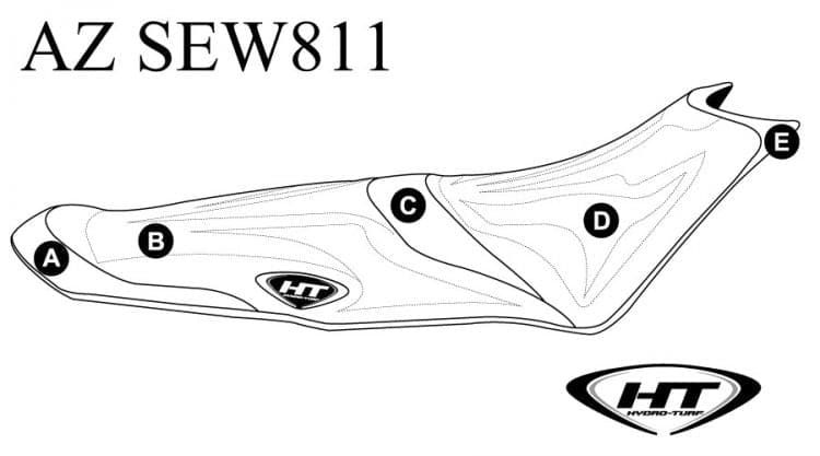 Hydro-Turf Premier Custom Seat Cover for Sea Doo Spark 3-Up (14-20)