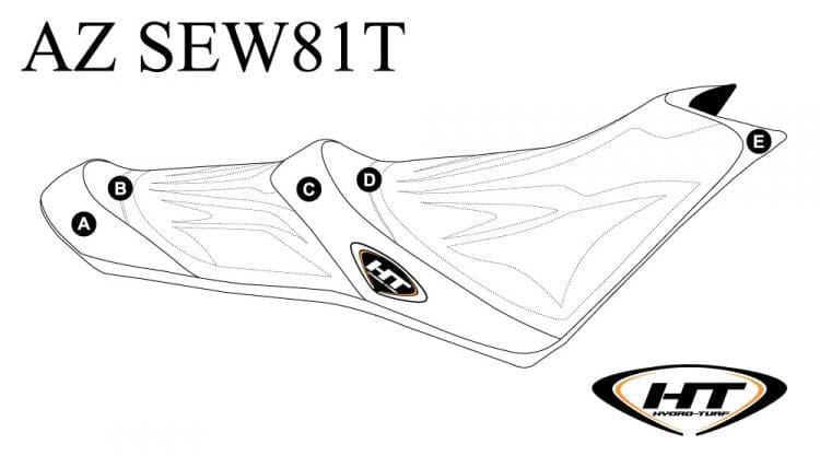 Hydro-Turf Premier Seat Cover for Sea Doo Spark + Trixx 2-Up Comfort Seat (14-20) Custom Cover