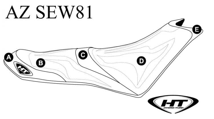 Hydro-Turf Premier Custom Seat Cover for Sea Doo Spark 2-Up (14-22)