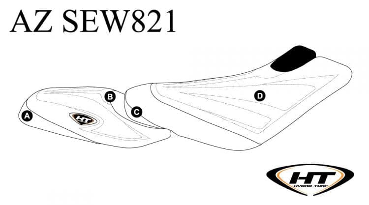 Hydro-Turf Premier Custom Seat Cover for Sea Doo GTX (96-99) / GTI (97-00)