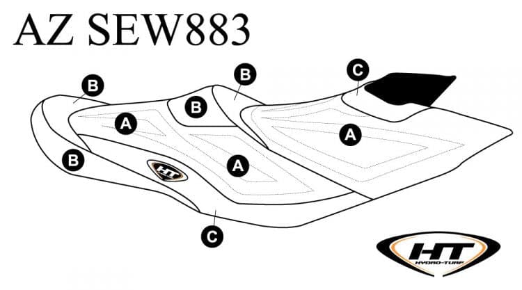 Hydro-Turf Premier Custom Seat Cover for Sea Doo GTX Ltd iS (09-15) / GTX 155 / GTX 215 (10-15)