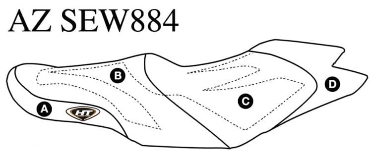 Hydro-Turf Premier Custom Seat Cover for Sea Doo GTS 130 / GTI (11-17) / Wake 155 (12-17)