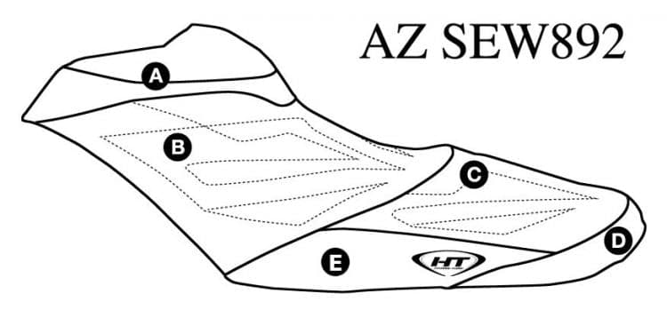 Hydro-Turf Premier Custom Seat Cover for Sea Doo RXP-X 260 (12-15) / RXP-X 300 (16)